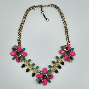 J. Crew Pink Floral Necklace